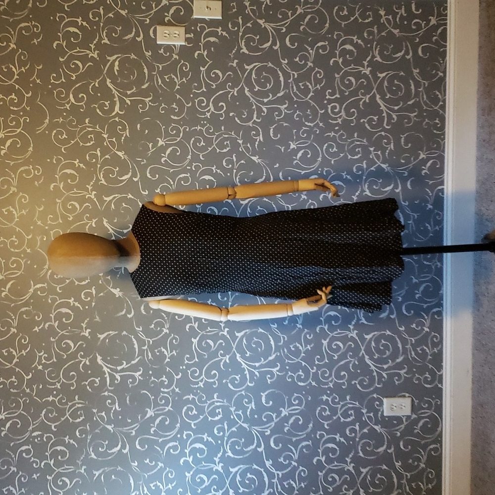 Silk polka dot dress